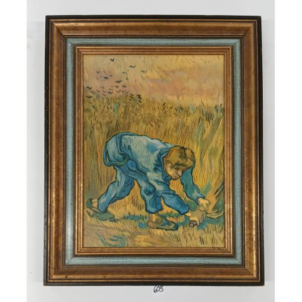 "THE REAPER" BY VINCENT VAN GOGH(1853 - 1890) - FRAMED PRINT