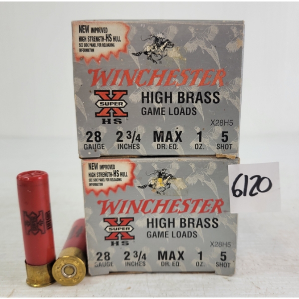 AMMO: 50X WINCHESTER 28GA - 2-3/4IN - #5 SHOT