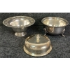 Image 4 : LOT OF 5 - SILVERPLATED SERVINGWARE W/ SOFT BAG
