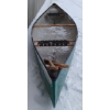 Image 3 : NORTH WOODS 15FT FIBRE GLASS CANOE W/ PADDLES