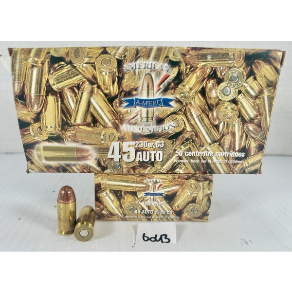 AMMO: 100X AMERC .45 ACP - 230 GR FMJ