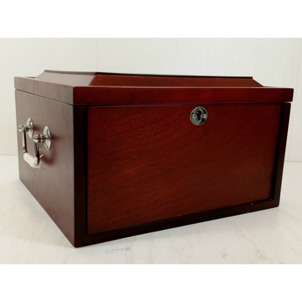 MAHOGANY COLLECTOR COIN BOX