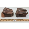 Image 4 : LOT OF 2 - RUSSIAN MOSIN NAGANT LEATHER MAG POUCHES