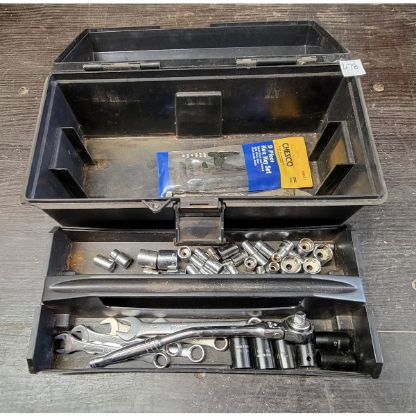 TOOLBOX W/ CONTENTS - INCL SOCKETS & WRENCHES