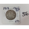 Image 1 : 1918 CDN 50 CENT SILVER COIN