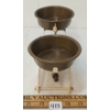 Image 3 : LOT OF 2 - CAST COUNTERTOP SCALE W/ BRASS PANS & QTY OF WEIGHTS