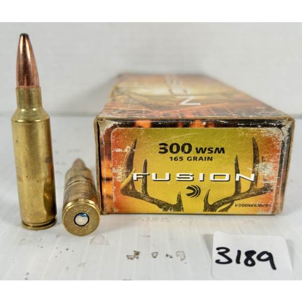AMMO: 20X FEDERAL .300 WSM - 165 GR SP