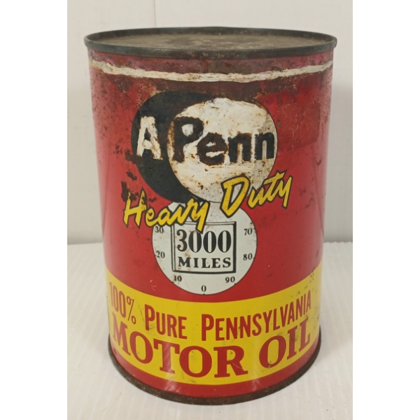 APENN HEAVY DUTY 3000 MILES MOTOR OIL CAN - QT