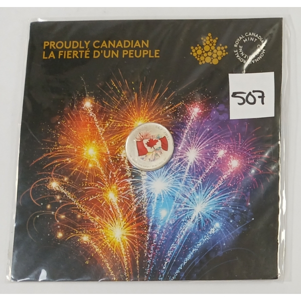 2017 RCM $5 SILVER COIN - PROUDLY CANADIAN - SEALED
