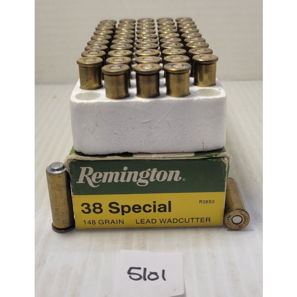 AMMO: 50X MIXED .38 SPL - 148GR - LEAD WADCUTTER