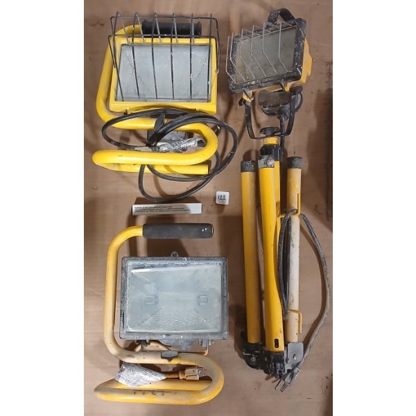 LOT OF 3 - WORK LIGHTS - AS IS