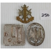 Image 2 : LOT OF 3 - EUROPEAN BUCKLE, BADGE & BREAST PLATE