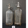 Image 1 : LOT OF 2 - EUREKA MINERAL WATER CO. & JOSEPH FURIE  - CLEAR SAND BLASTED - SELTZER BOTTLES