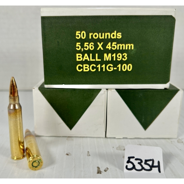 AMMO: 150X 5.56X45 MM NATO - MILITARY FMJ