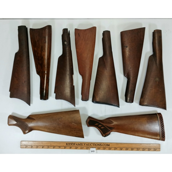 LOT OF 9 - WINCHESTER BUTT STOCKS - MODEL 59, MODEL 1400, ETC