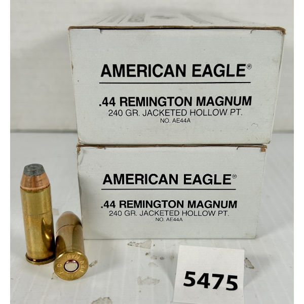AMMO: 100X FEDERAL .44 REM MAG - 240 GR HP