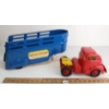 Image 2 : WYANDOTTE PRESSED STEEL TRUCK LINES TRUCK W/ LIVESTOCK TRAILER