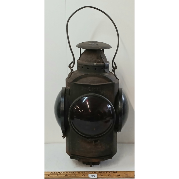 H.L.P. RAILWAY LANTERN - BLUE & RED LENSES
