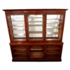 Image 1 : PHARMACEUTICAL BREAKFRONT DISPLAY CABINET - MAHOGANY - LATE VICTORIAN