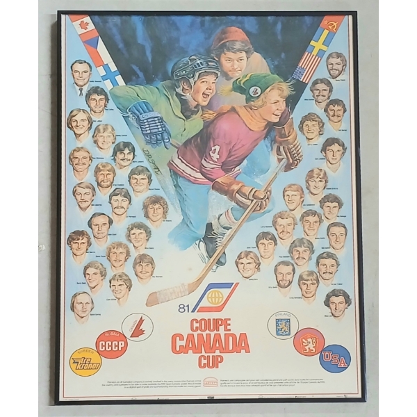 1981 CANADA CUP HARVEY'S FRAMED POSTER