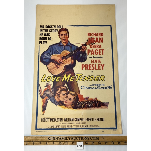 1956 "LOVE ME TENDER" FILM POSTER