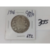 Image 1 : 1916 CDN 50 CENT SILVER COIN