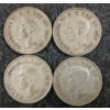 Image 2 : LOT OF 4 - 1943 CDN 50 CENT SILVER COINS