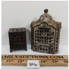 Image 2 : LOT OF 2 - CAST COIN BANKS