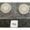 Image 1 :  LOT OF 2 - 1964 CDN SILVER DOLLARS - CHARLOTTETOWN