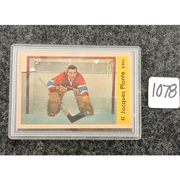 1959/60 #41 JACQUES PLANTE MONTREAL CANADIENS - PARKHURST HOCKEY CARD