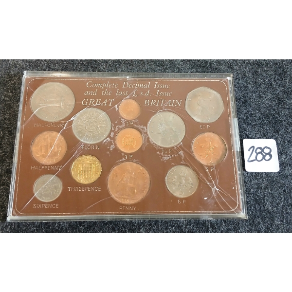 1967 GREAT BRITAIN COMPLETE DECIMAL ISSUE PROOF SET