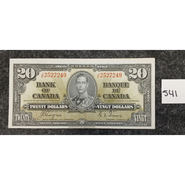 1937 CDN $20 BANKNOTE