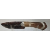 Image 3 : OBSIDIAN KNIFE W/ ANTLER HANDLE & STAND