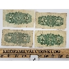 Image 2 : LOT OF 4 - 1900 CDN 25 CENT SHINPLASTERS