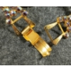 Image 6 : LOT OF 6 - GOLD TONED BROOCHES, BRACELETS & NECKLACES