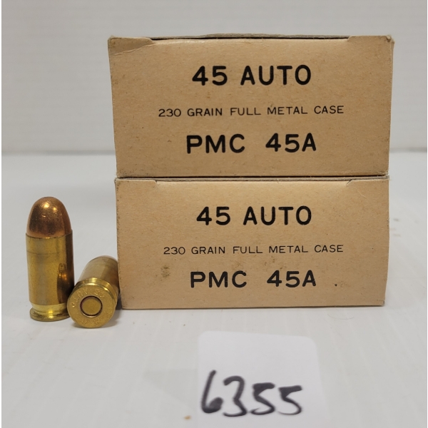 AMMO: 100X PMC .45 AUTO - 230 GR. FMJ