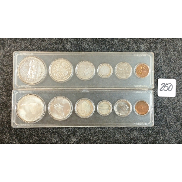 LOT OF 2 - 1958 & 1967 CDN SPECIMEN SETS