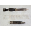 Image 3 : SCOTTISH SGIAN DUBH KNIFE W/ SCABBARD