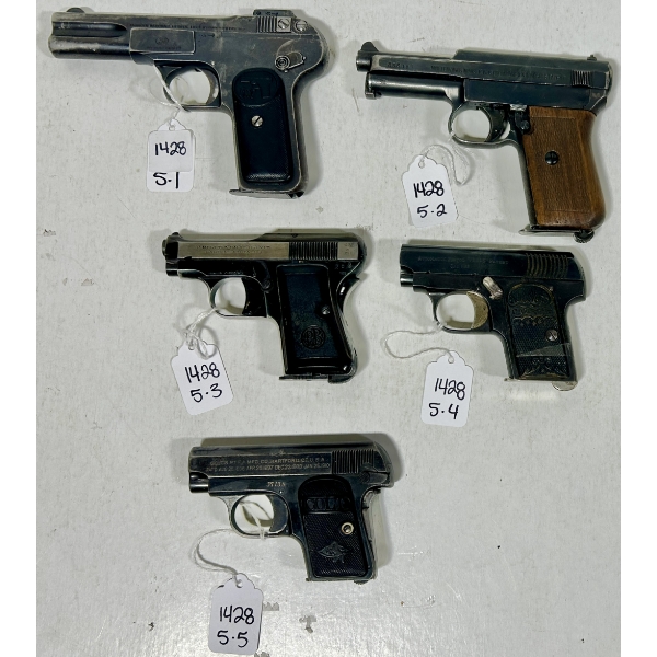 LOT OF 5 - PROHIBITED HANDGUNS