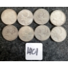 Image 1 : LOT OF 8 - 1937-1968 CDN 25 CENT COINS