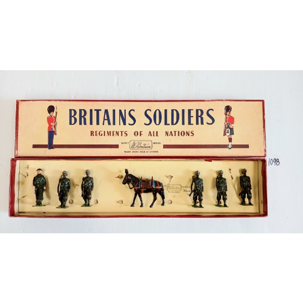BRITAINS SOLDIERS LEAD FIGURES - NO. 1893 INDIAN ARMY SERVICE CORPS