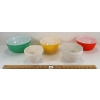 Image 2 : LOT OF 5 - PYREX MIXING BOWLS & PUDDING BASINS