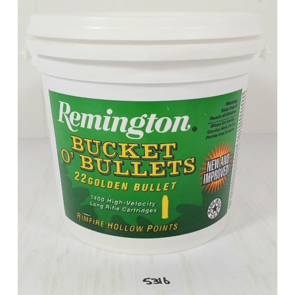 AMMO: APPROX 1400X REMINGTON GOLDEN BULLET .22 LR - 36GR - RF HP