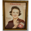 Image 1 : CRAVEN "A" CIGARETTES FRAMED AD - CIRCA 1940s