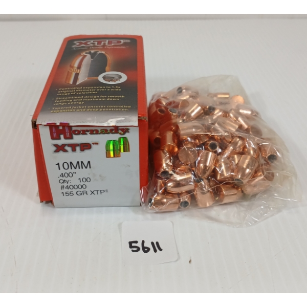 BULLETS: 100X HORNADY 10MM - 155GR - XTP