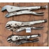 Image 1 : LOT OF 3 - VISE GRIPS - LONGEST 10IN