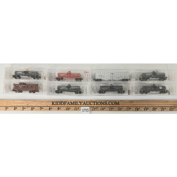 LOT OF 8 - MICRO TRAINS - DELAWARE & HUDSON, COSDEN PETROLEUM, TEXAS & NEW ORLEANS, ETC