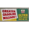 Image 1 : WHITE ROSE ULTRA MULTI-GRADE MOTOR OIL "GREATER GASOLINE MILEAGE!" - CANVAS BANNER