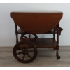 Image 4 : MID-CENTURY DROP LEAF TEA CART W/ GLASS TRAY