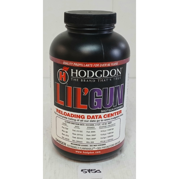 POWDER: HODGDON LIL'GUN SHOTGUN POWDER - APPROX 0.85LBS